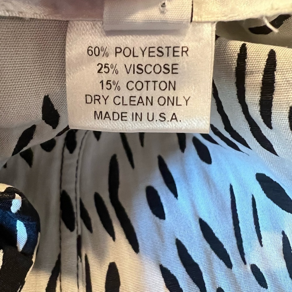 Open Front Kimono Coat Layer Black White Jacket Size Large Luxury EMMELLE NYC - Picture 9 of 15